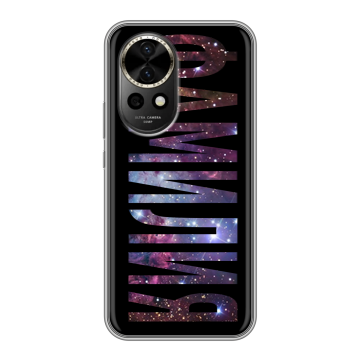 Силиконовый чехол на Huawei Nova 12 с принтом ФАМИЛИЯ