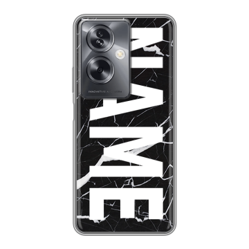 Силиконовый чехол на OPPO A79 5G с принтом NAME