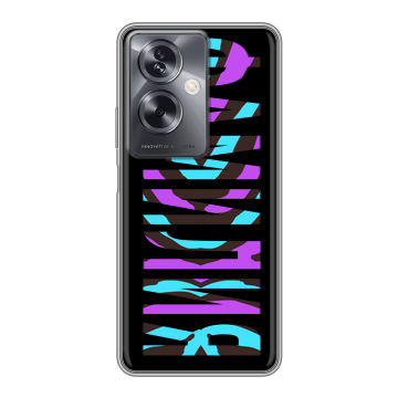 Силиконовый чехол на OPPO A79 5G с принтом ФАМИЛИЯ
