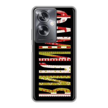 Силиконовый чехол на OPPO A79 5G с принтом ФАМИЛИЯ