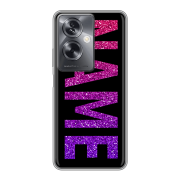 Силиконовый чехол на OPPO A79 5G с принтом NAME