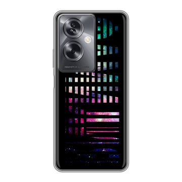 Силиконовый чехол на OPPO A79 5G с принтом ФАМИЛИЯ