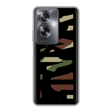 Силиконовый чехол на OPPO A79 5G с принтом NAME