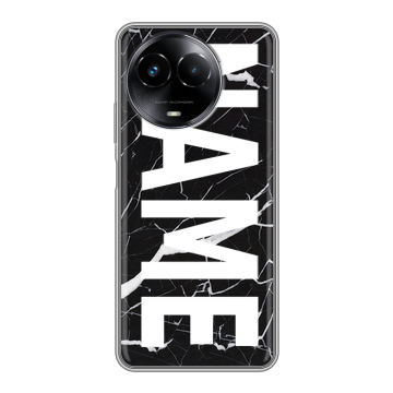Силиконовый чехол на Realme Narzo 60x 5G с принтом NAME