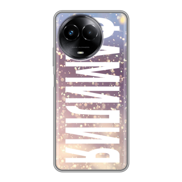 Силиконовый чехол на Realme Narzo 60x 5G с принтом ФАМИЛИЯ