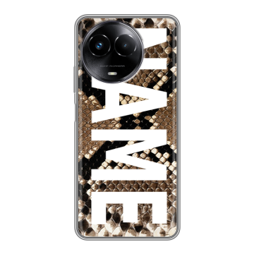 Силиконовый чехол на Realme Narzo 60x 5G с принтом NAME