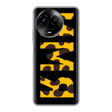 Силиконовый чехол на Realme Narzo 60x 5G с принтом ИМЯ
