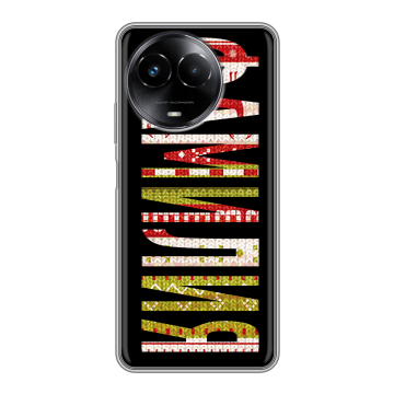 Силиконовый чехол на Realme Narzo 60x 5G с принтом ФАМИЛИЯ
