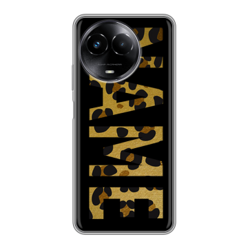 Силиконовый чехол на Realme Narzo 60x 5G с принтом NAME