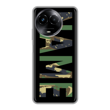 Силиконовый чехол на Realme Narzo 60x 5G с принтом NAME