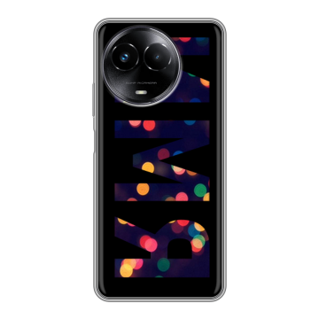 Силиконовый чехол на Realme Narzo 60x 5G с принтом ИМЯ