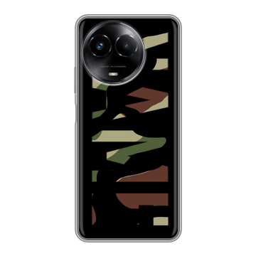 Силиконовый чехол на Realme Narzo 60x 5G с принтом NAME