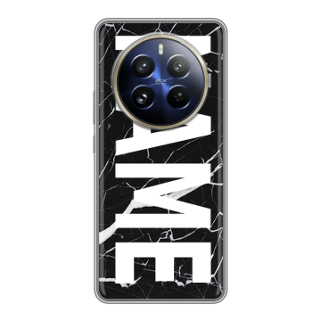 Силиконовый чехол на Realme 12 Pro с принтом NAME
