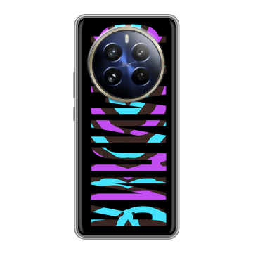 Силиконовый чехол на Realme 12 Pro с принтом ФАМИЛИЯ