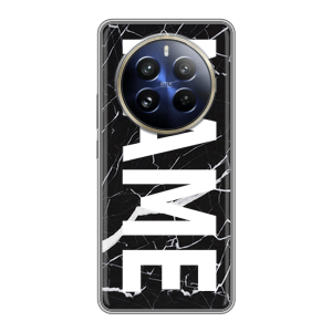 Силиконовый чехол на Realme 12 Pro Plus с принтом NAME