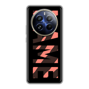 Силиконовый чехол на Realme 12 Pro Plus с принтом NAME
