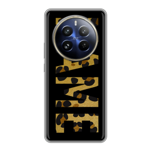 Силиконовый чехол на Realme 12 Pro Plus с принтом NAME