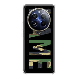 Силиконовый чехол на Realme 12 Pro Plus с принтом NAME