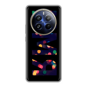 Силиконовый чехол на Realme 12 Pro Plus с принтом ИМЯ