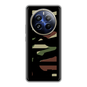 Силиконовый чехол на Realme 12 Pro Plus с принтом NAME