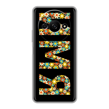 Силиконовый чехол на Xiaomi RedMi A3 с принтом ИМЯ