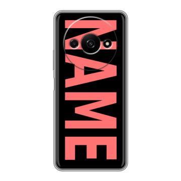 Силиконовый чехол на Xiaomi RedMi A3 с принтом NAME
