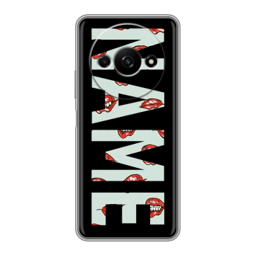 Силиконовый чехол на Xiaomi RedMi A3 с принтом NAME