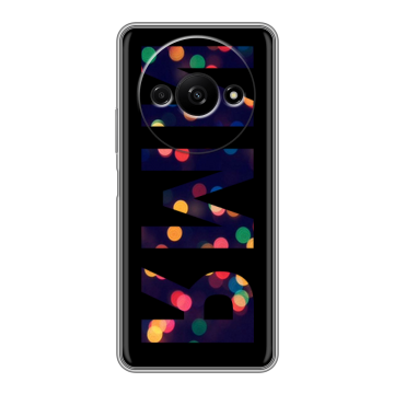 Силиконовый чехол на Xiaomi RedMi A3 с принтом ИМЯ