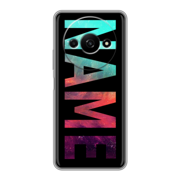 Силиконовый чехол на Xiaomi RedMi A3 с принтом NAME