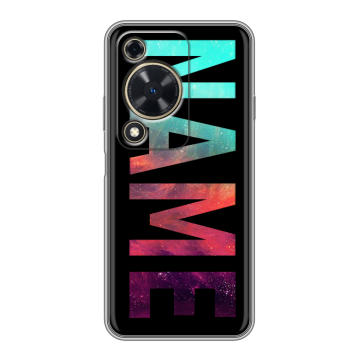 Силиконовый чехол на Huawei Nova Y72 с принтом NAME