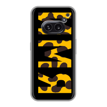 Силиконовый чехол на Nothing Phone (2a) с принтом ИМЯ