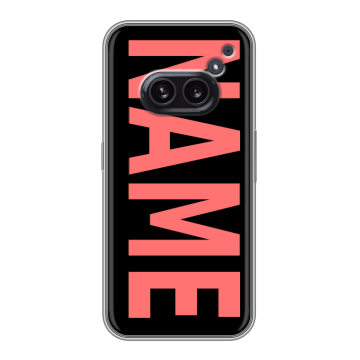 Силиконовый чехол на Nothing Phone (2a) с принтом NAME