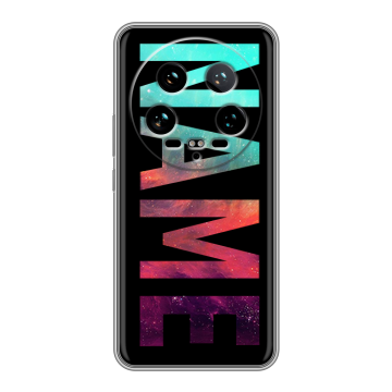 Силиконовый чехол на Xiaomi 14 Ultra с принтом NAME