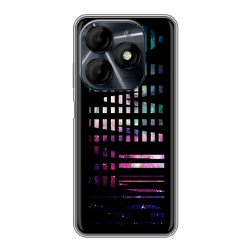 Силиконовый чехол на Itel P55 4G с принтом ФАМИЛИЯ