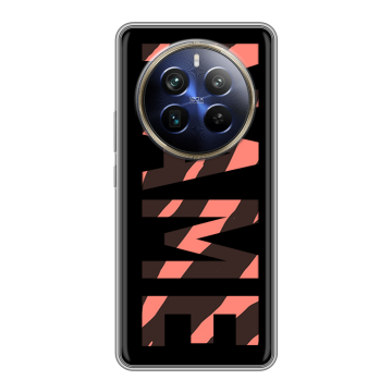 Силиконовый чехол на Realme 12 Plus 5G с принтом NAME