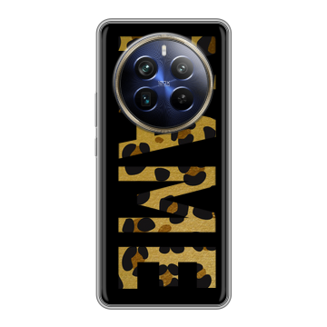 Силиконовый чехол на Realme 12 Plus 5G с принтом NAME