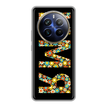 Силиконовый чехол на Realme 12 Plus 5G с принтом ИМЯ