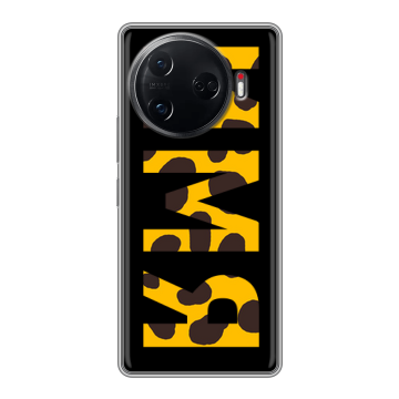 Силиконовый чехол на Tecno Camon 30 Pro 5G с принтом ИМЯ