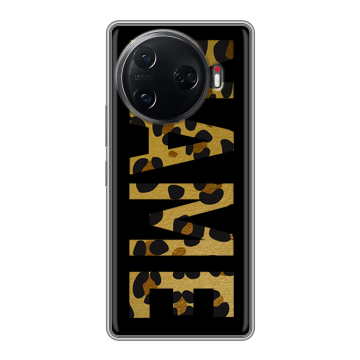 Силиконовый чехол на Tecno Camon 30 Pro 5G с принтом NAME
