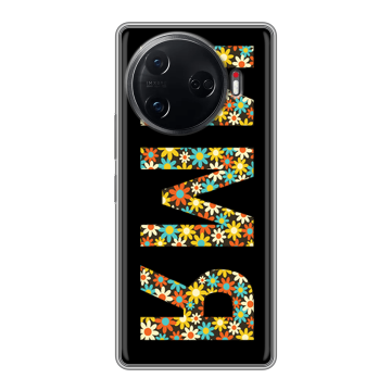 Силиконовый чехол на Tecno Camon 30 Pro 5G с принтом ИМЯ
