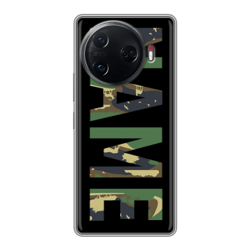 Силиконовый чехол на Tecno Camon 30 Pro 5G с принтом NAME