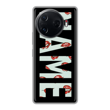 Силиконовый чехол на Tecno Camon 30 Pro 5G с принтом NAME