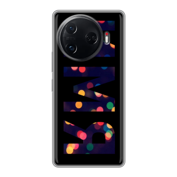 Силиконовый чехол на Tecno Camon 30 Pro 5G с принтом ИМЯ