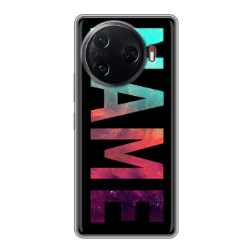 Силиконовый чехол на Tecno Camon 30 Pro 5G с принтом NAME