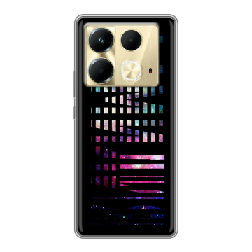 Силиконовый чехол на Infinix Note 40 4G с принтом ФАМИЛИЯ
