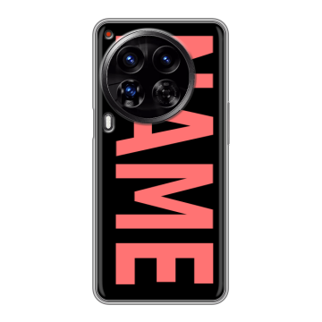 Силиконовый чехол на Tecno Camon 30 Premier 5G с принтом NAME