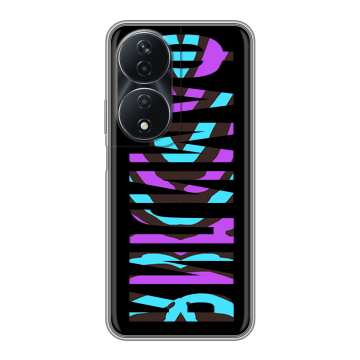 Силиконовый чехол на Honor 90 Smart с принтом ФАМИЛИЯ