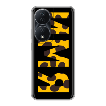 Силиконовый чехол на Honor 90 Smart с принтом ИМЯ
