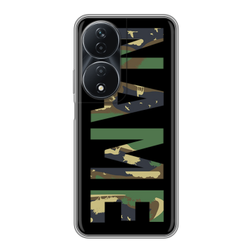 Силиконовый чехол на Honor 90 Smart с принтом NAME