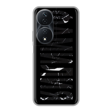 Силиконовый чехол на Honor 90 Smart с принтом ФАМИЛИЯ